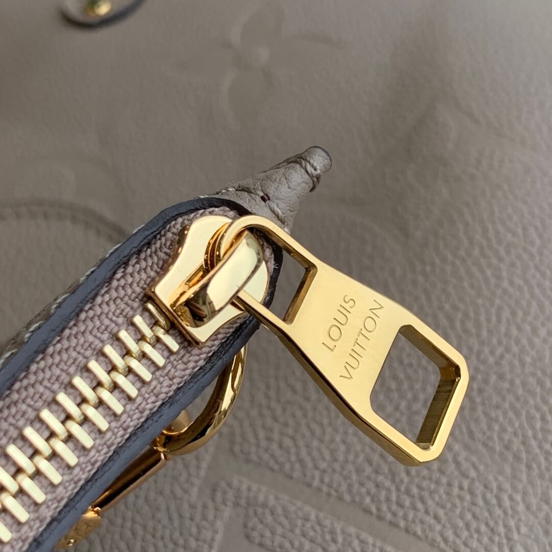 m45646 neverfull mm turtledove embossed monogram empreinte lether