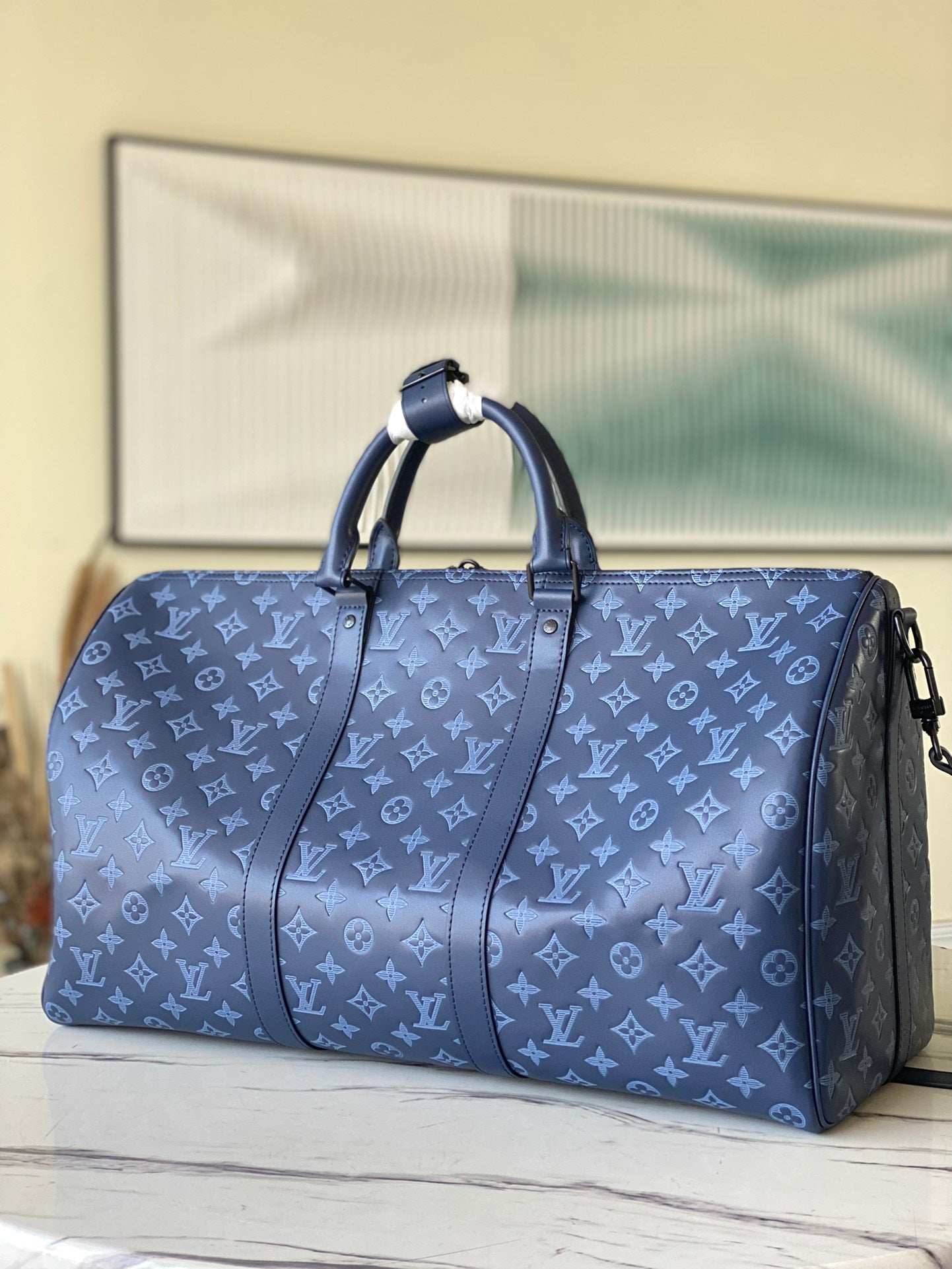 M45731 KEEPALL BANDOULIÈRE 50 Monogram Shadow blue High quality