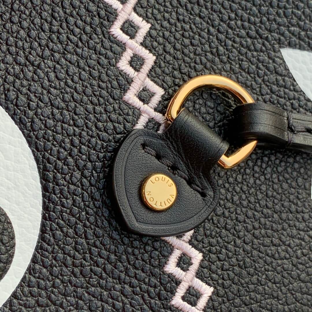 m46040 neverfull mm monogram malletage empreinte black tote handbag