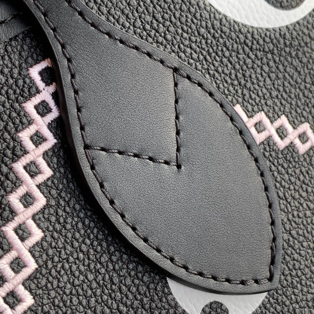 m46040 neverfull mm monogram malletage empreinte black tote handbag