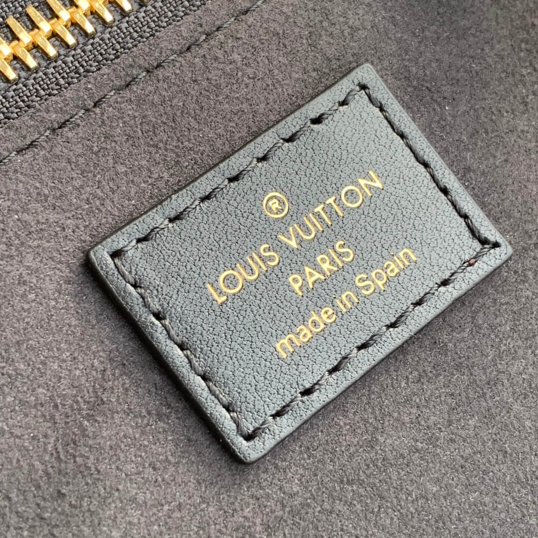 m46040 neverfull mm monogram malletage empreinte black tote handbag