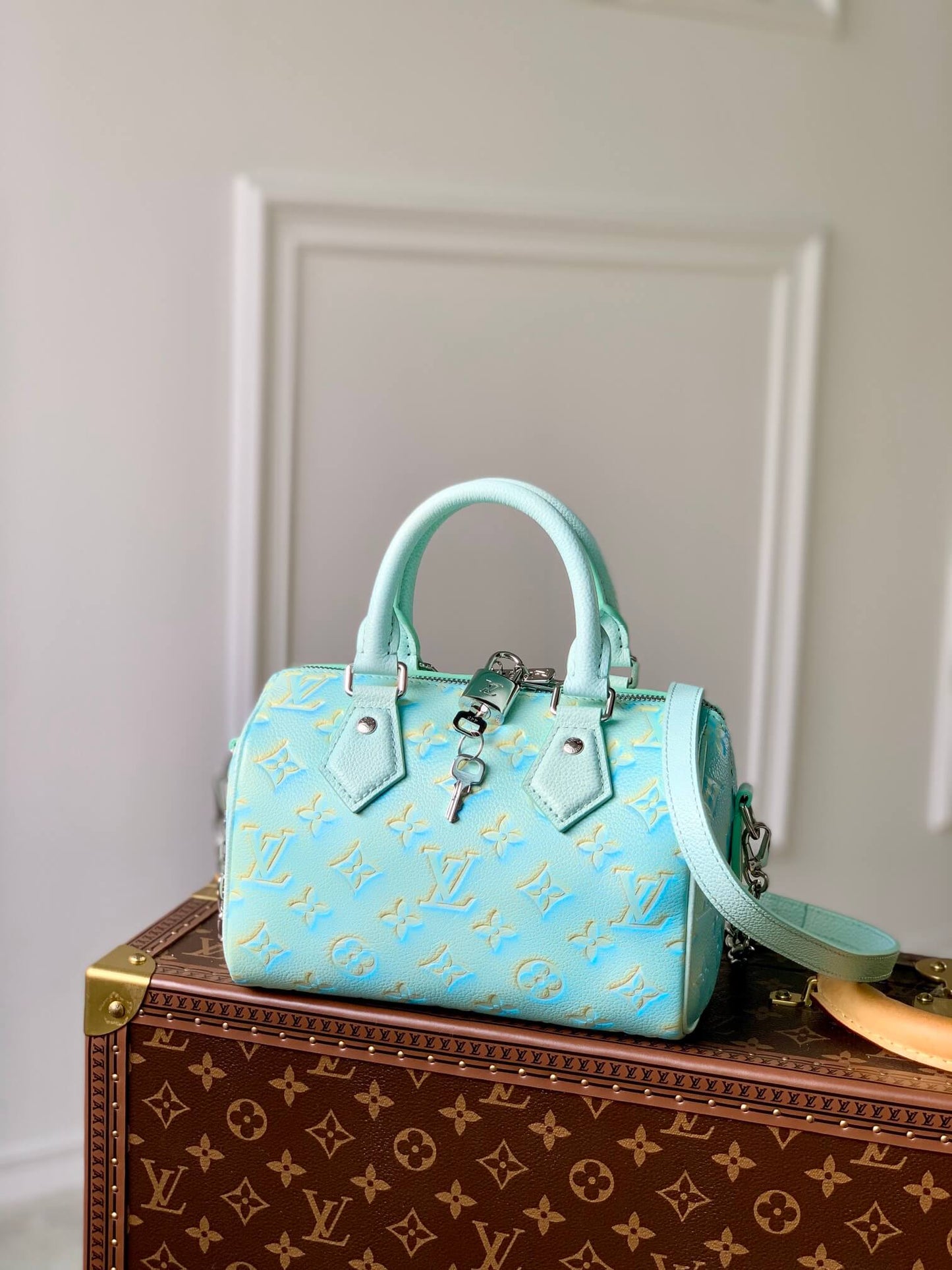 m46163 handbag shoulder bag cross body bags calfskin green