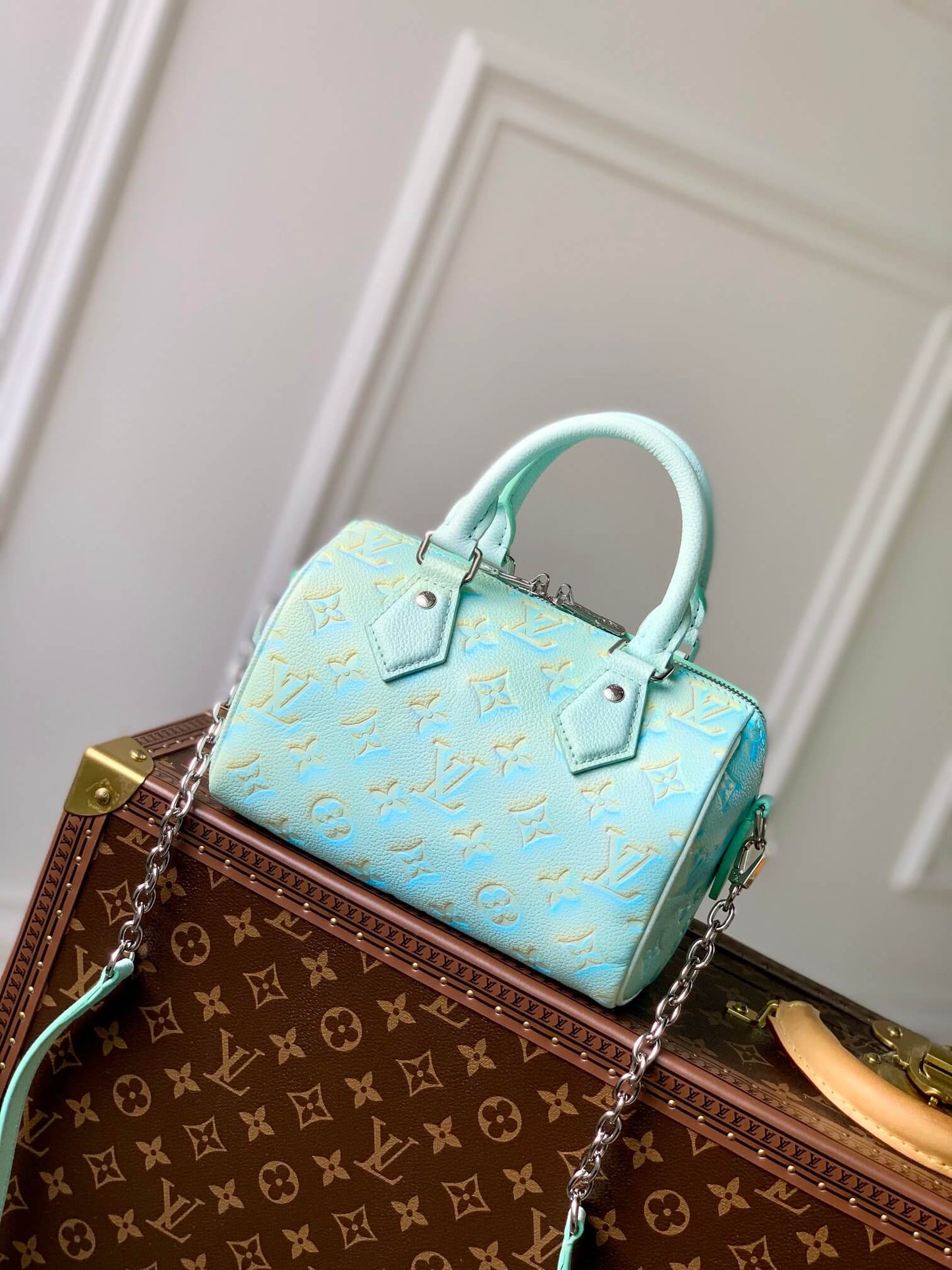 m46163 handbag shoulder bag cross body bags calfskin green