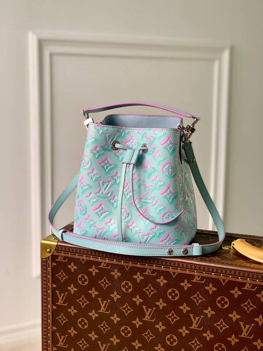 m46173 neonoe bb handbag shoulder bag cross body bags blue monogram empreint