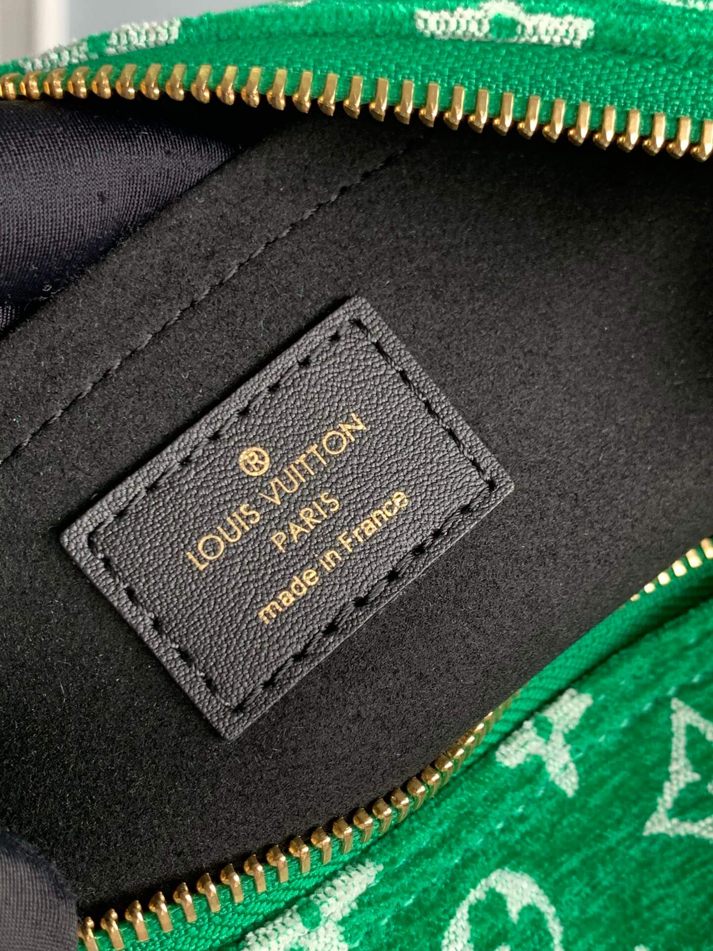 m46206 nicolas ghesquiere monogram handbag subaxillary bag green cowhide leather