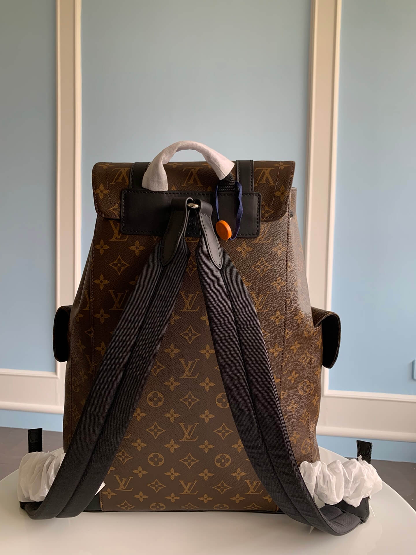 m46247 christopher pm backpack montsouris brown monogram macassar man bag