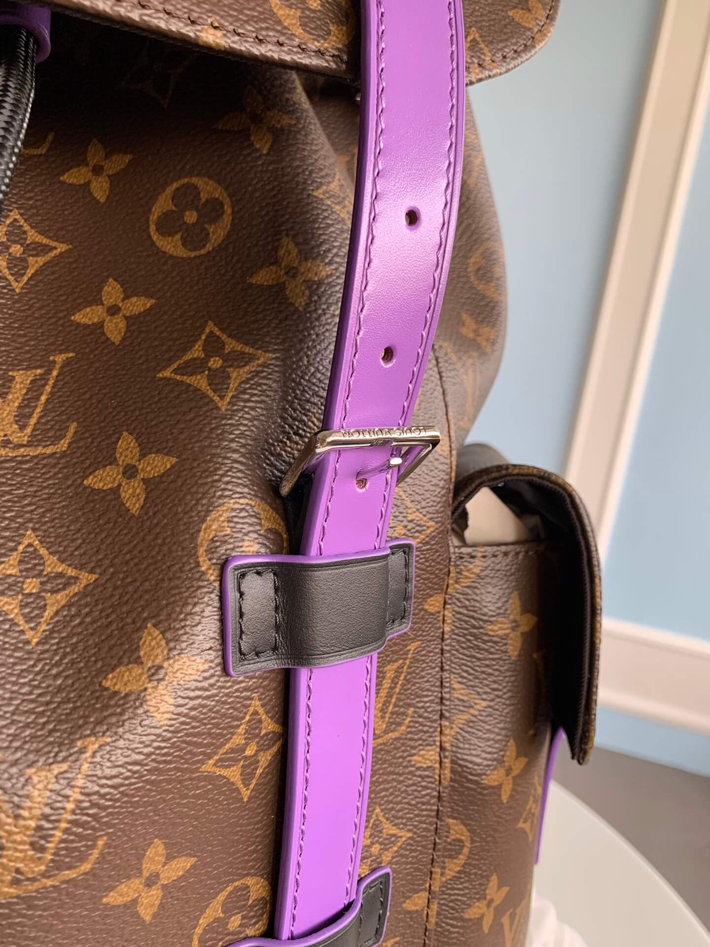 m46247 christopher pm backpack montsouris brown monogram macassar man bag