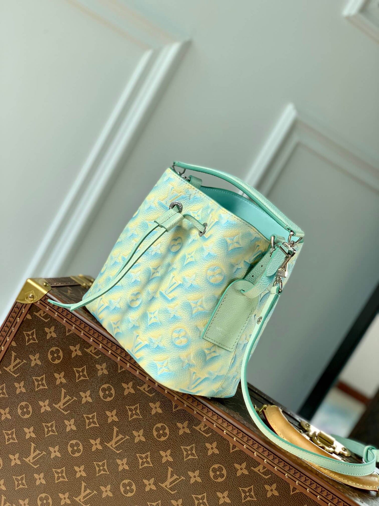 m46269 neonoe bb shoulder bag cross body bags green monogram empreint