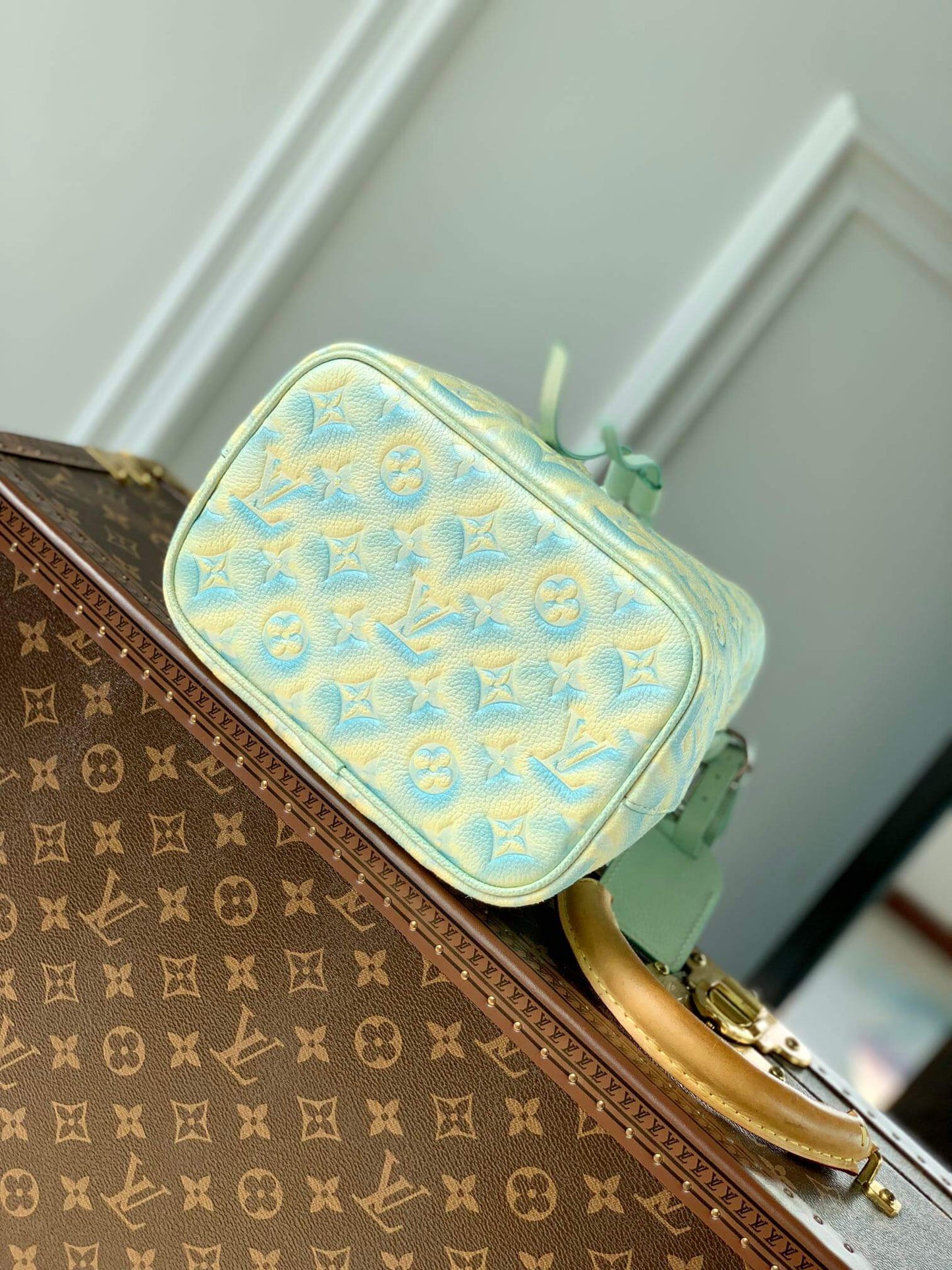 m46269 neonoe bb shoulder bag cross body bags green monogram empreint