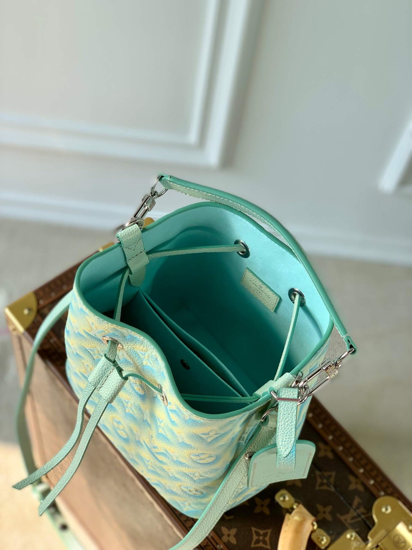 m46269 neonoe bb shoulder bag cross body bags green monogram empreint