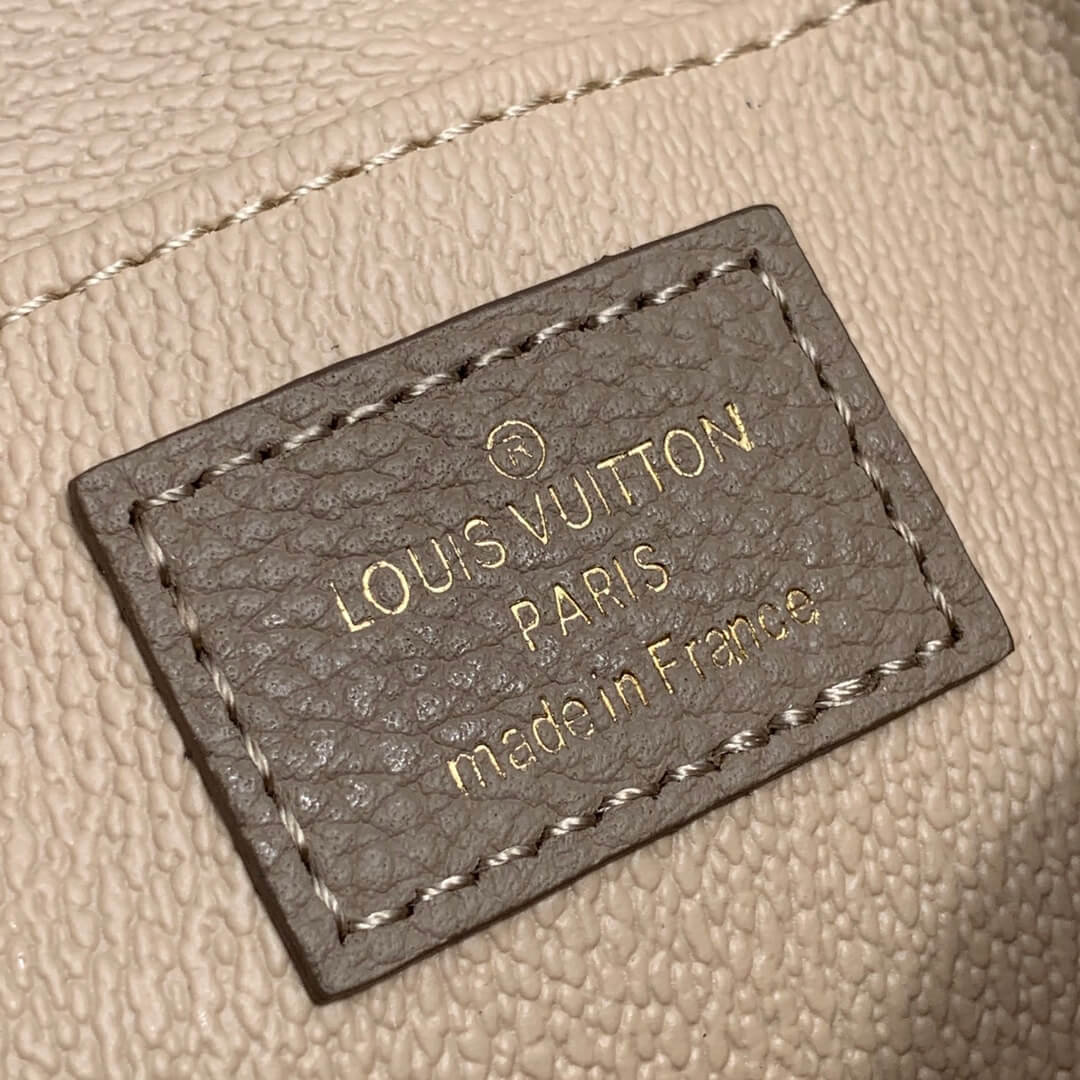 m47515 grey monogram 19cm cosmetic pouch cowhide real leather