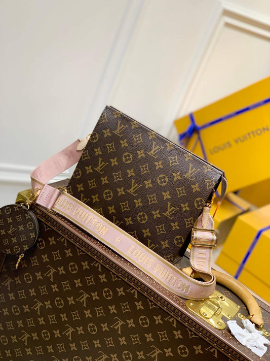 m47542 toiletry pouch 26cm pink monogram shoulder bag cross body bags