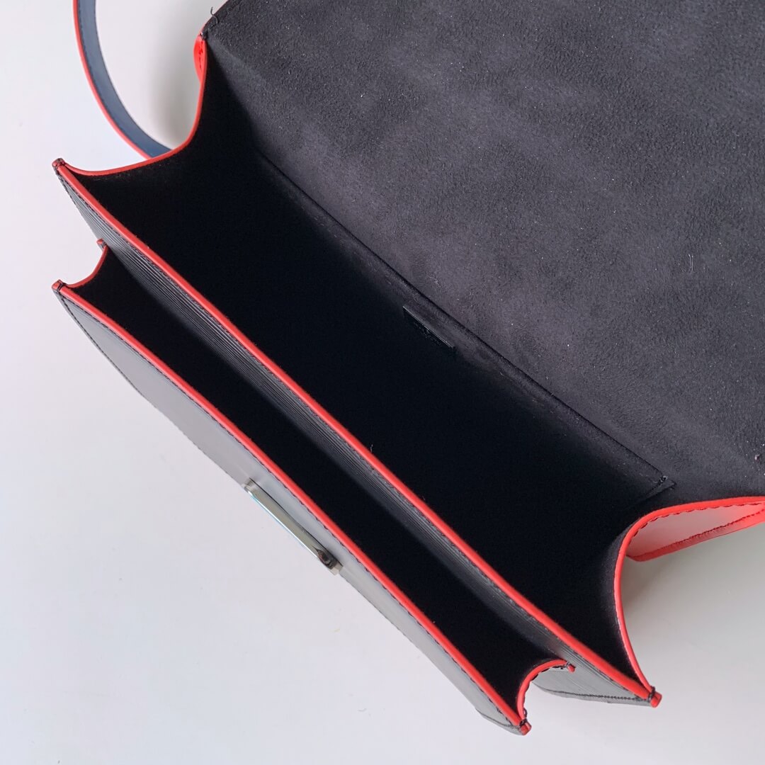 m50377 soft trunk black 24cm handbag