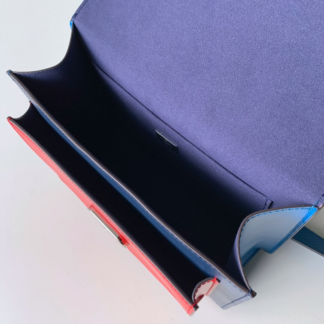 m50377 soft trunk red 24cm handbag