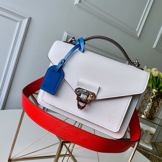 m50377 soft trunk white 24cm handbag