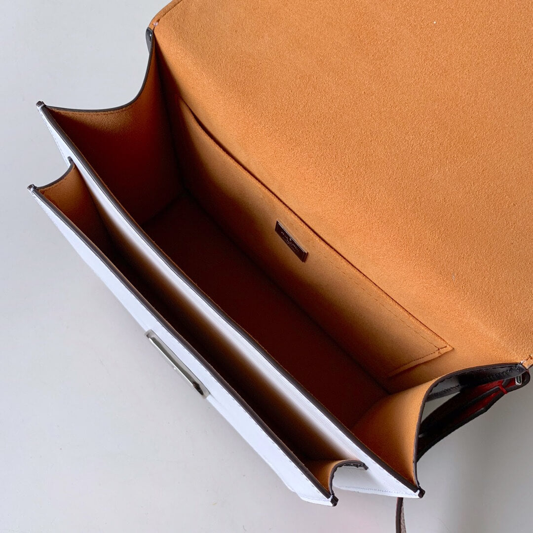 m50377 soft trunk white 24cm handbag