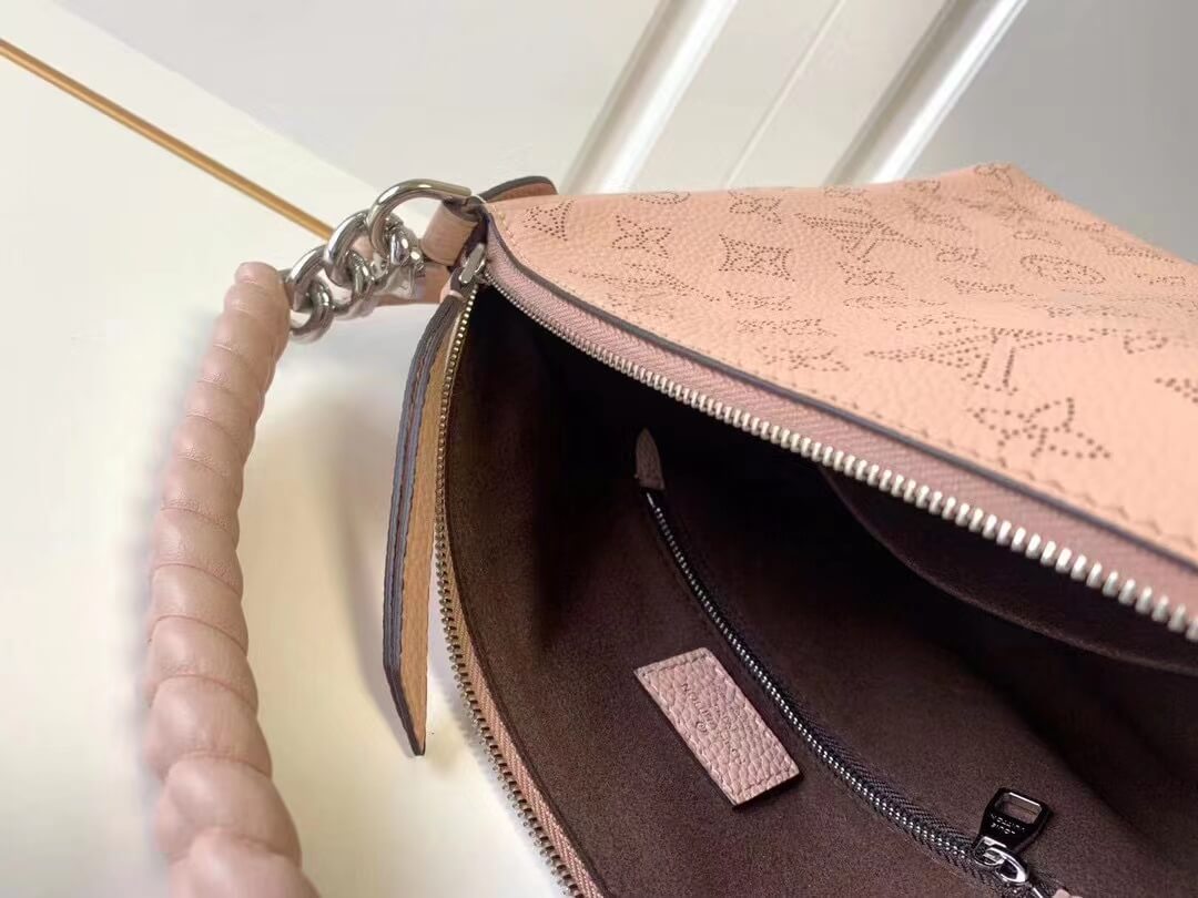 louis vuitton lv m51219 babylone chain bb shoulder bag mahina leather pink magnolia