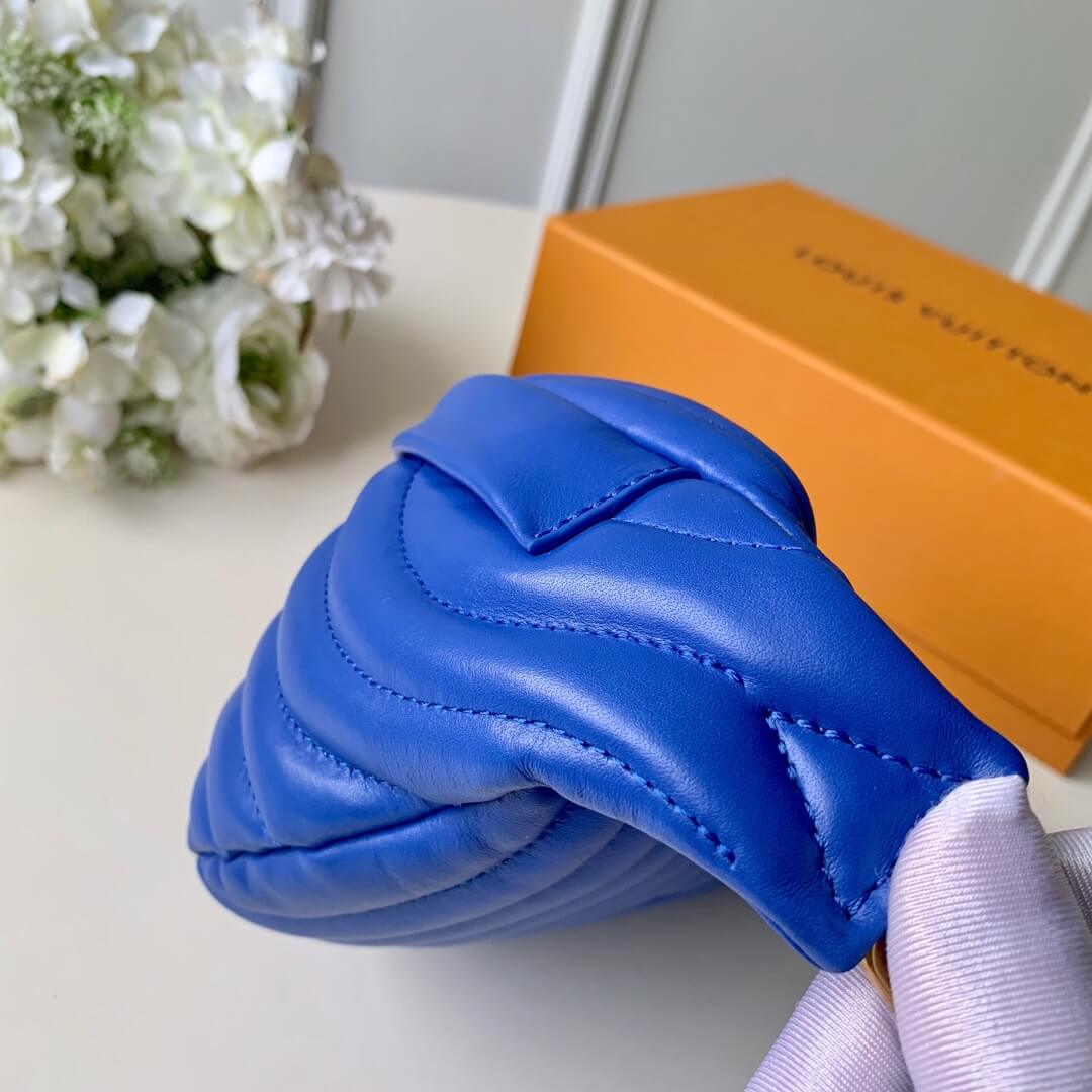 m53750 new wave bumbag fanny pack chest bag blue lambskin lady bags