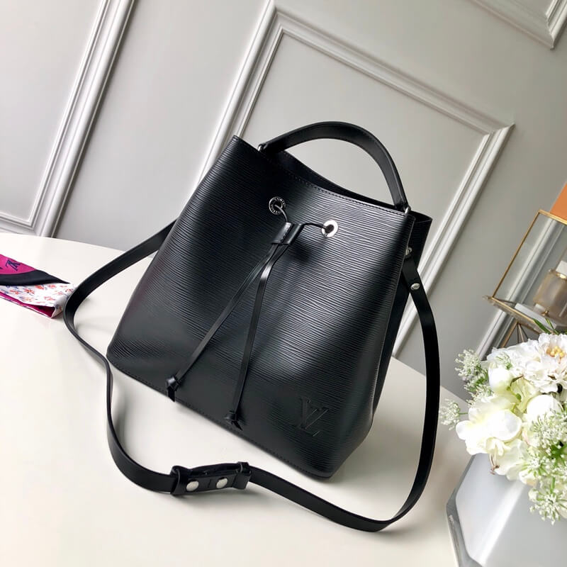 m54369 neonoe handbag shoulder bag cross body bags black calfskin monogram