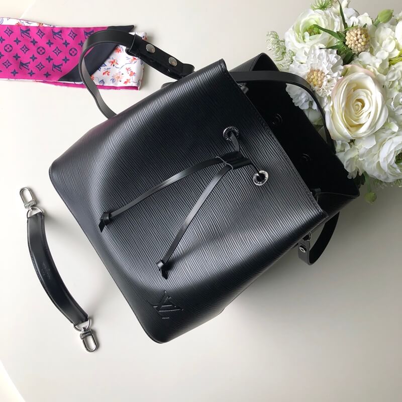m54369 neonoe handbag shoulder bag cross body bags black calfskin monogram