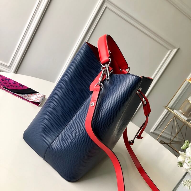 m54369 neonoe handbag shoulder bag cross body bags light blue calfskin monogram
