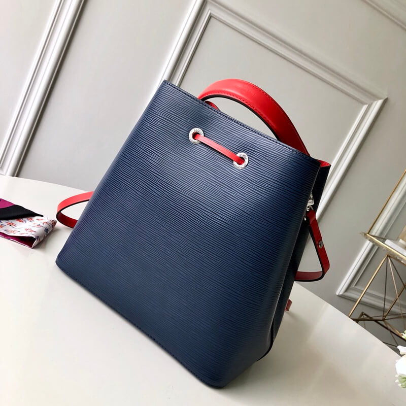 m54369 neonoe handbag shoulder bag cross body bags light blue calfskin monogram