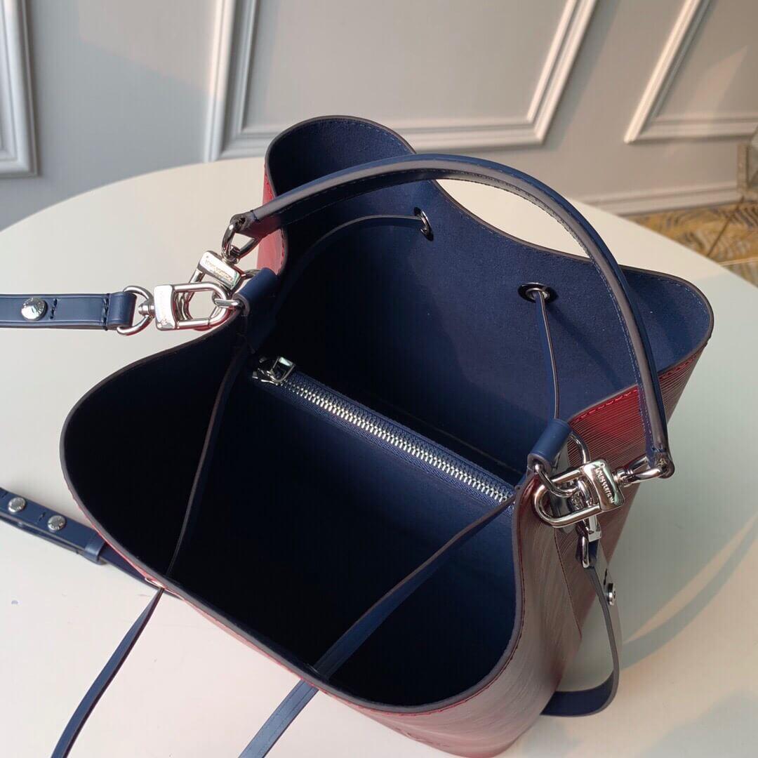 m54369 neonoe handbag shoulder bag cross body bags maroon calfskin monogram