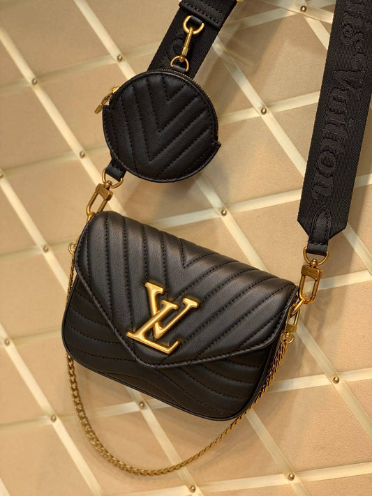 m56461 multi pochette new wave handbag cross body bags shoulder bag black calfskin