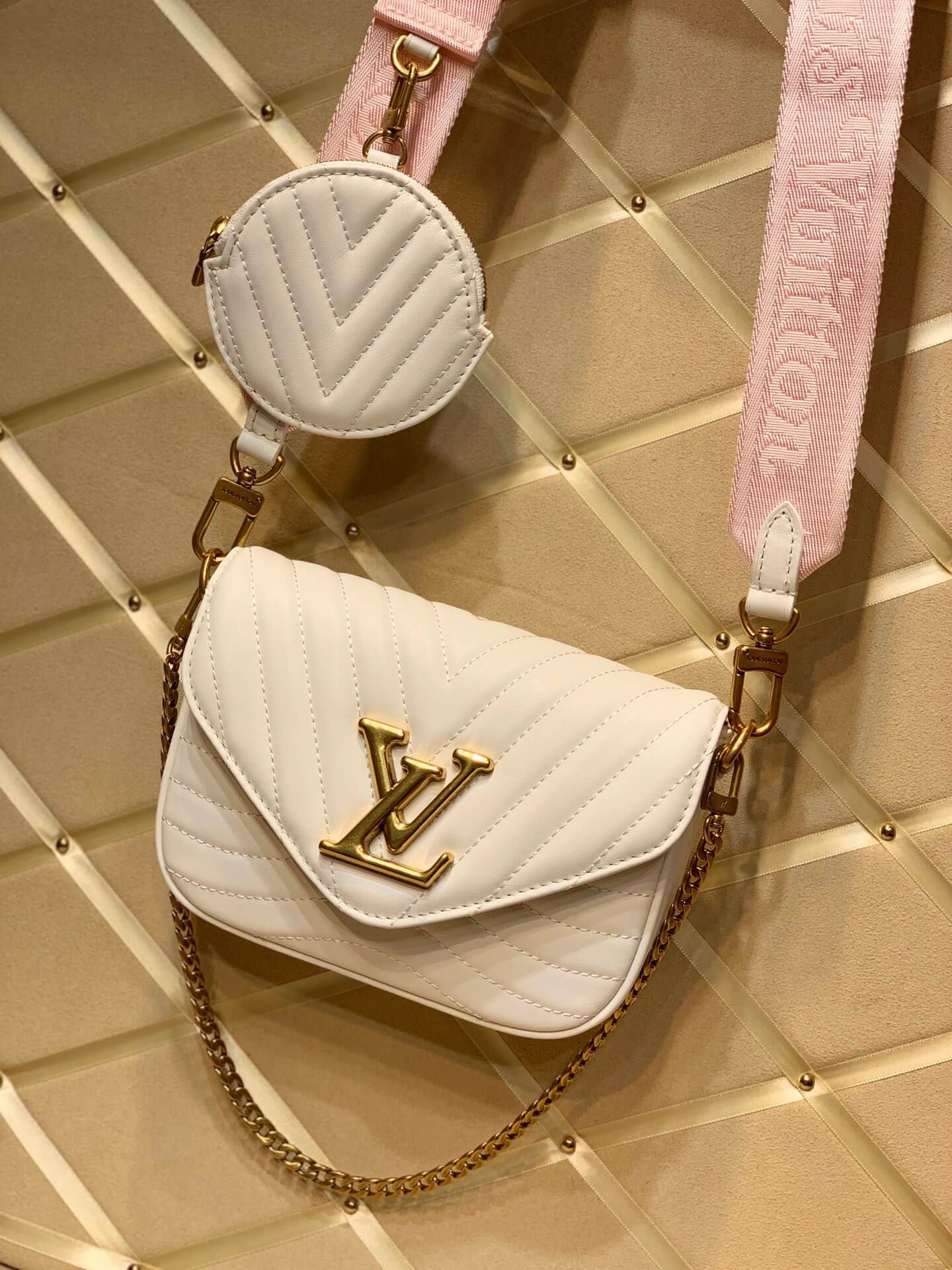 m56466 multi pochette new wave white cross body bags shoulder bag calfskin