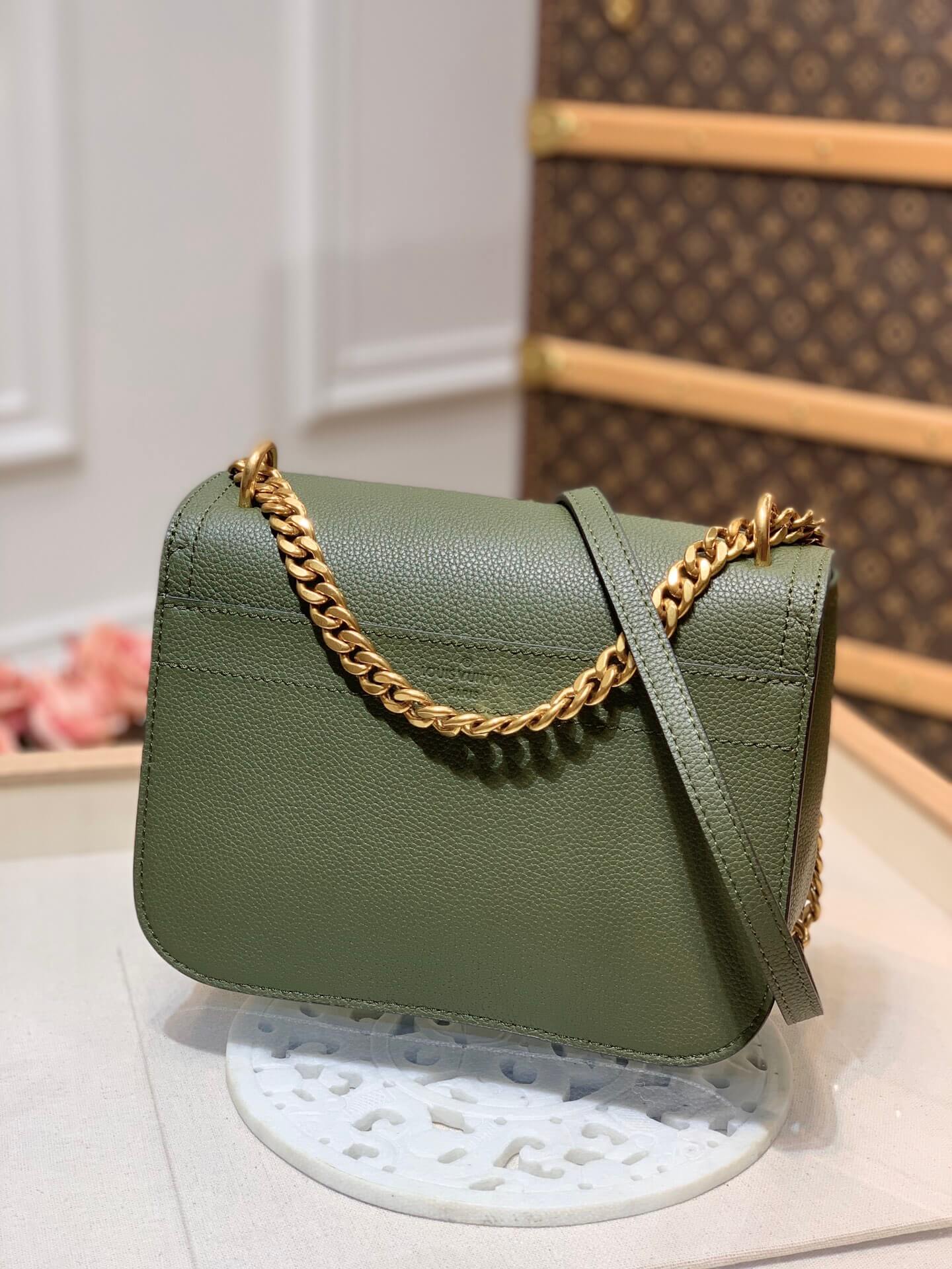 m57067 monogram empreinte shoulder bag cross body bags green calfskin