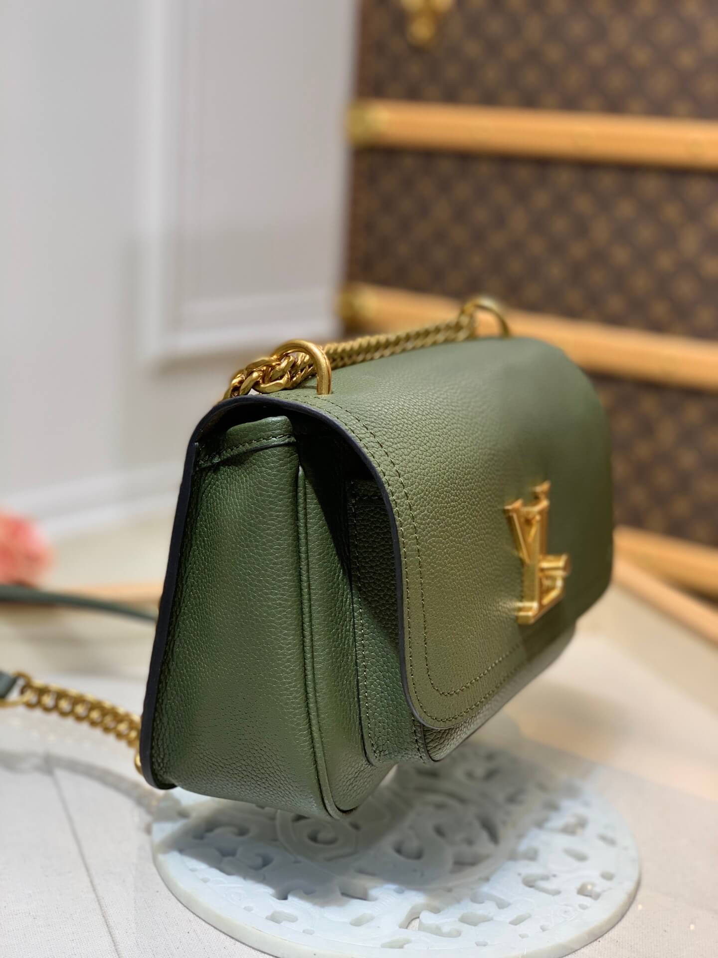 m57067 monogram empreinte shoulder bag cross body bags green calfskin