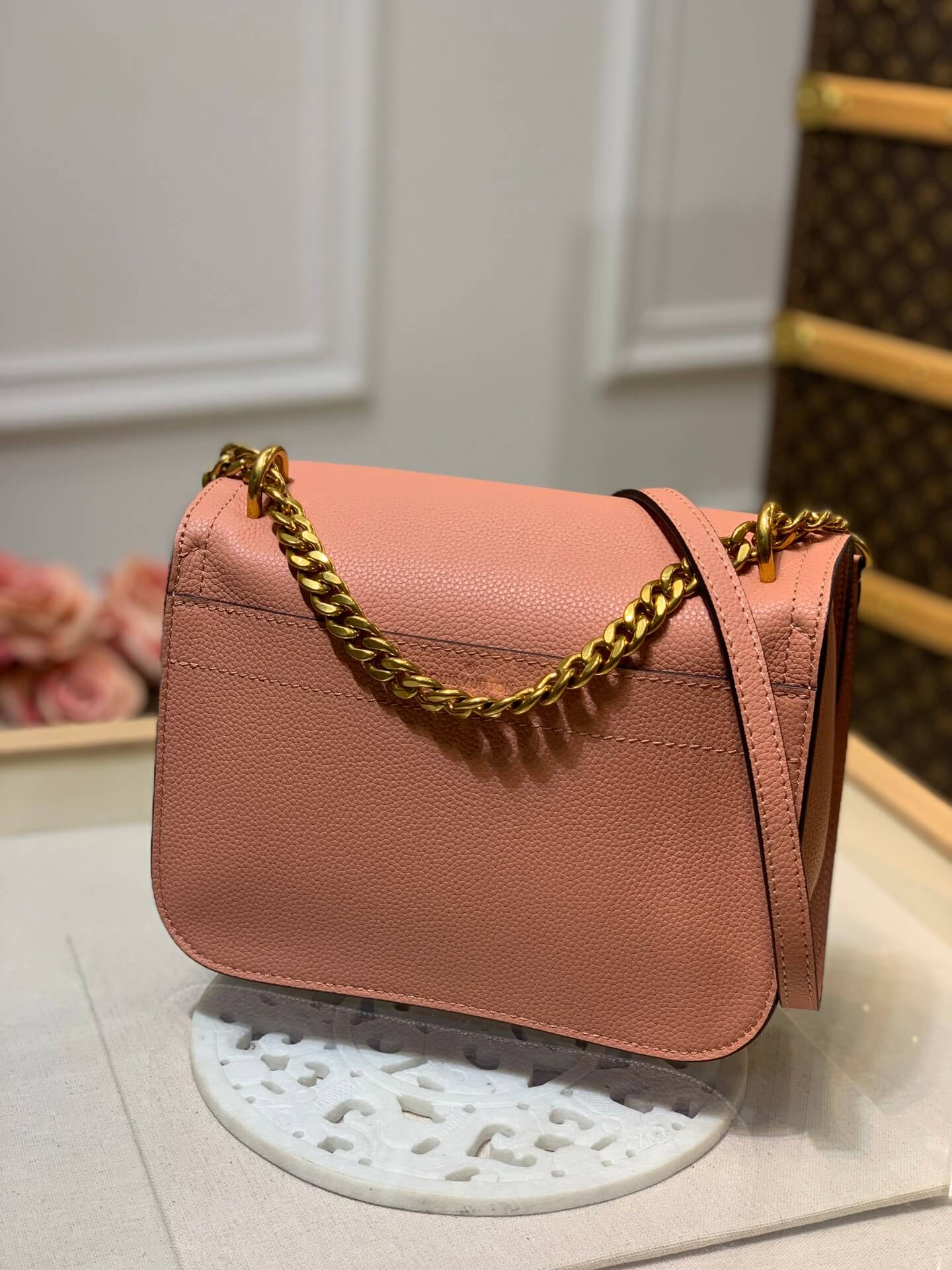 m57071 monogram empreinte shoulder bag cross body win red calfskin