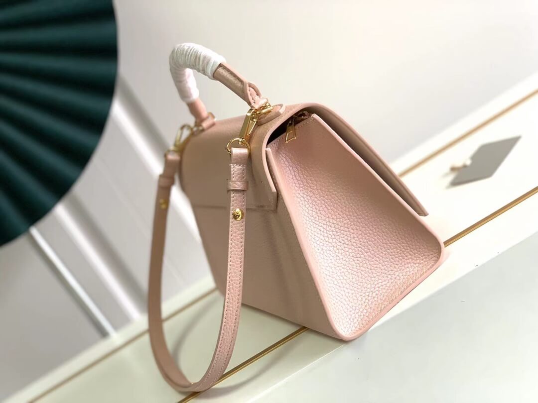 m57090 twist one handle pink handbag 29cm cowhide real leather discount
