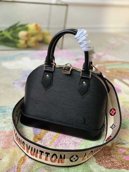 m57426 alma bb epi handbag shoulder bag cross body bags black calfskin monogram