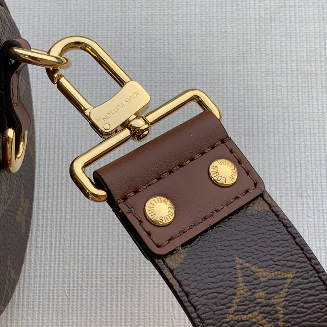 m57835 papillon bb prefall papillon trunk toile shoulder bag brown calfskin monogram