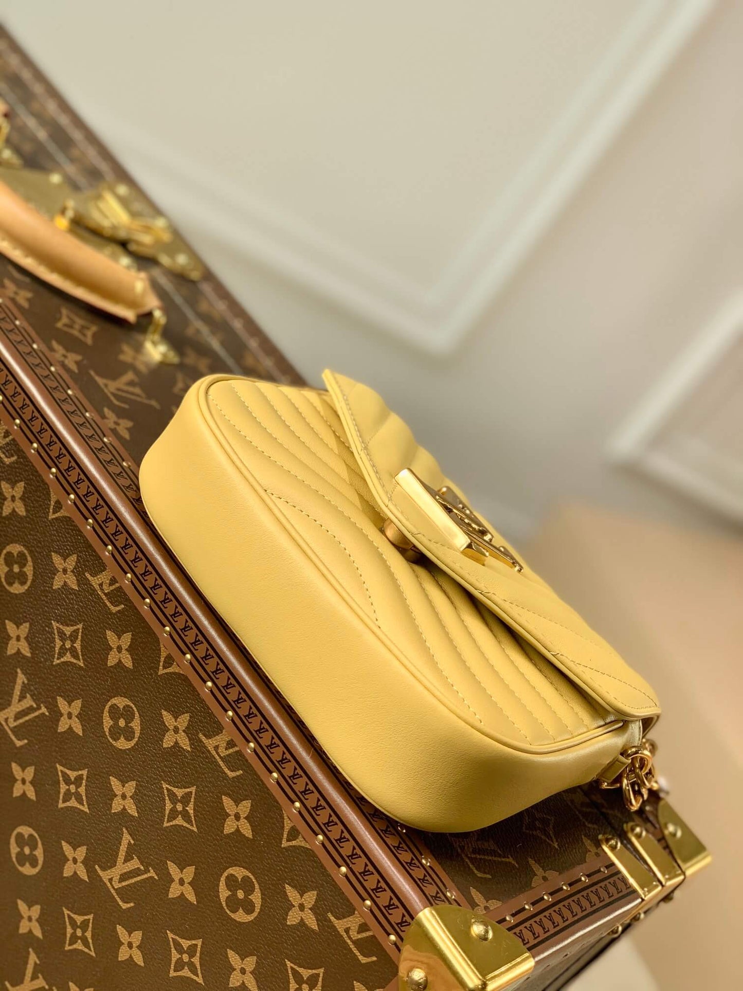 m57942 new wave multi pochette handbag cross body bags shoulder bag yellow calfskin