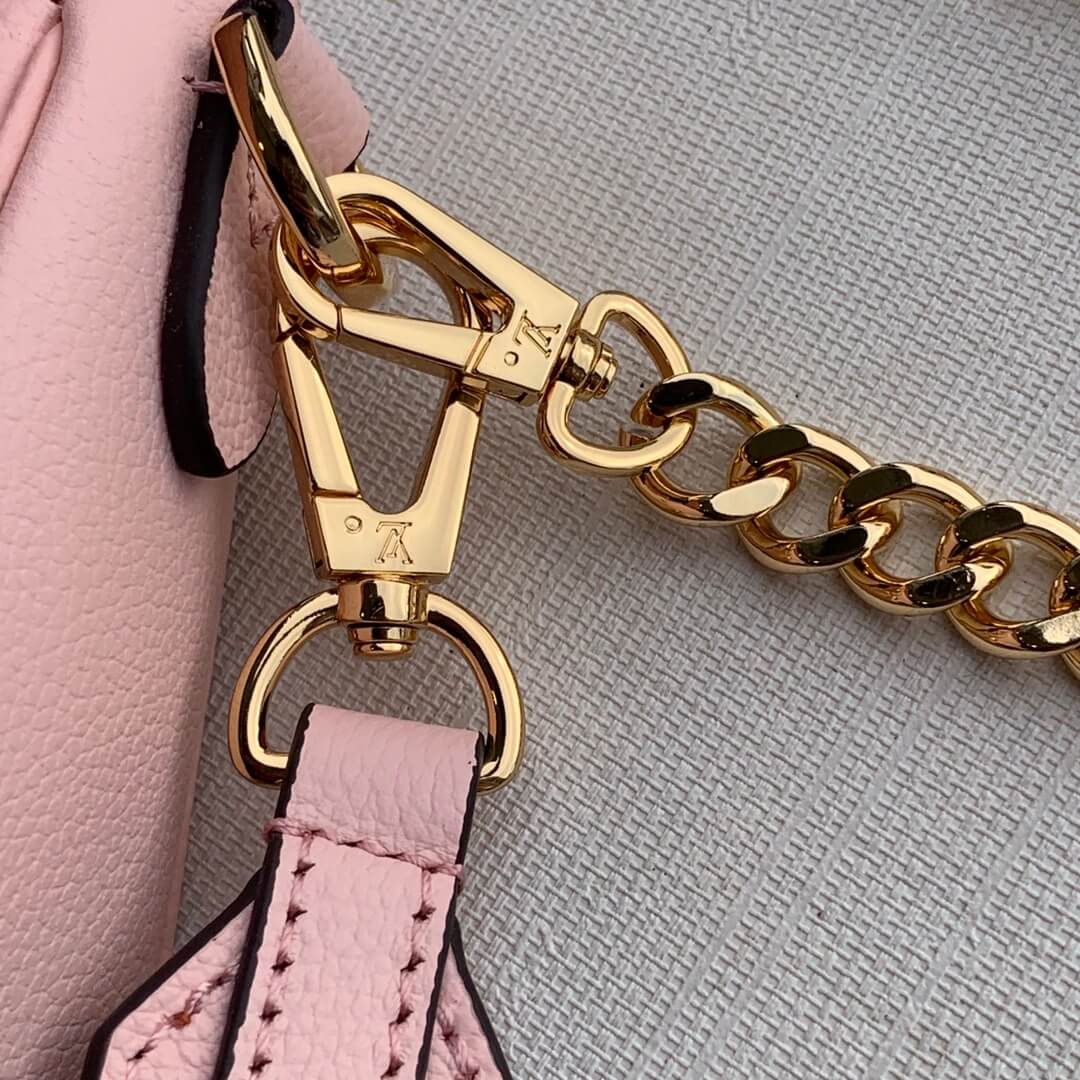 m58555 lockme tender shoulder bag cross body bags pink lambskin