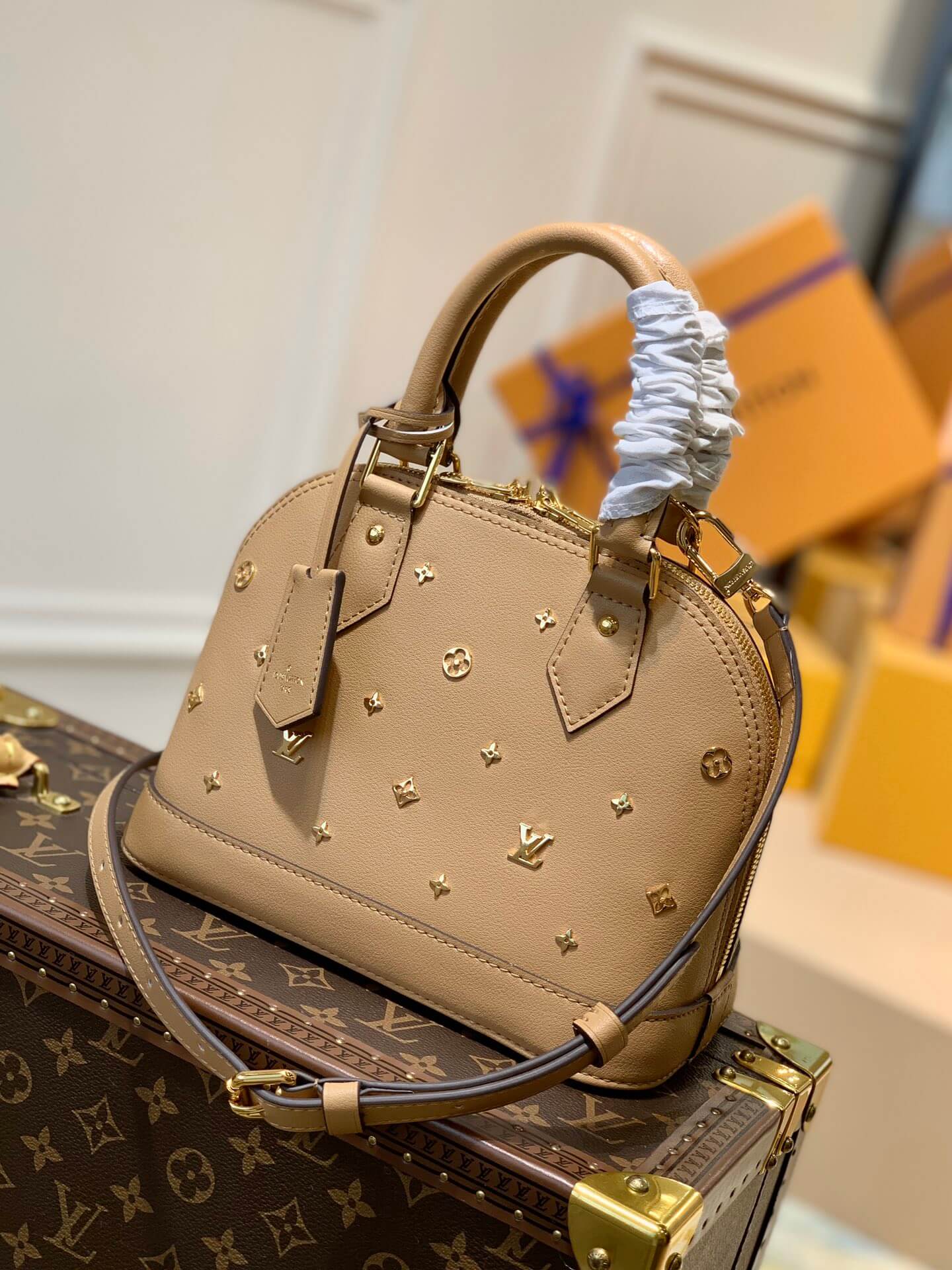 m58638 neo alma bb empreinte handbag shoulder bag cross body bags brown calfskin monogram
