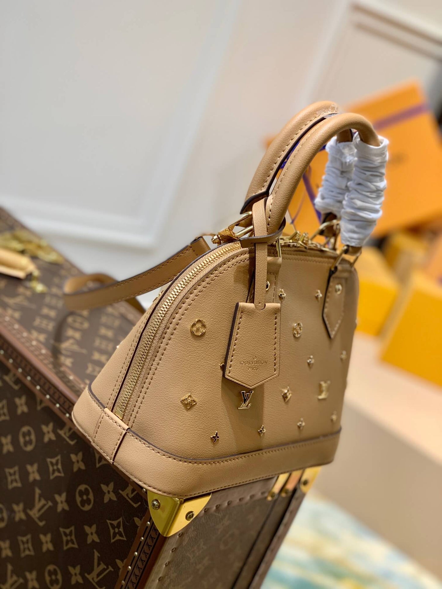 m58638 neo alma bb empreinte handbag shoulder bag cross body bags brown calfskin monogram