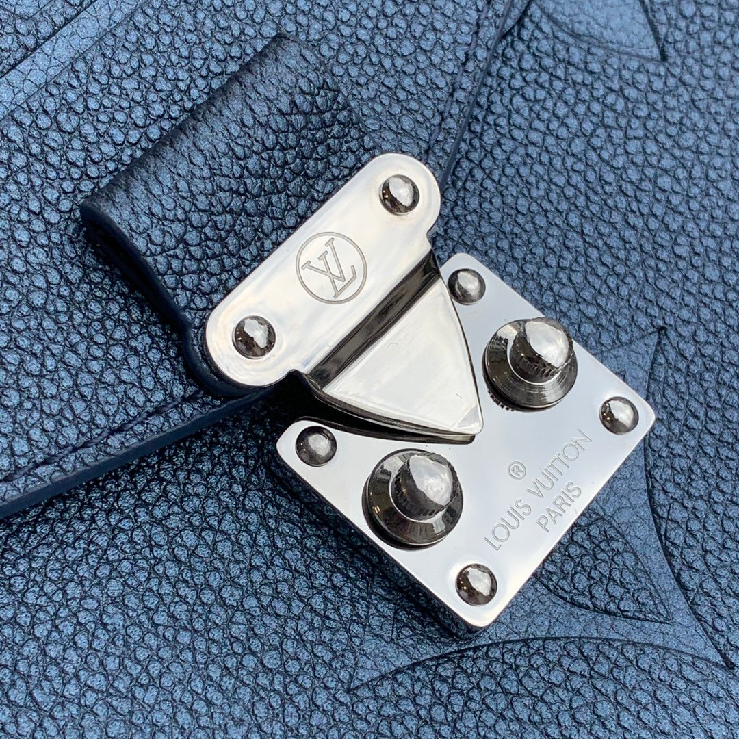 LV M59211 LEATHER SLING BAG SILVER HARDWARE