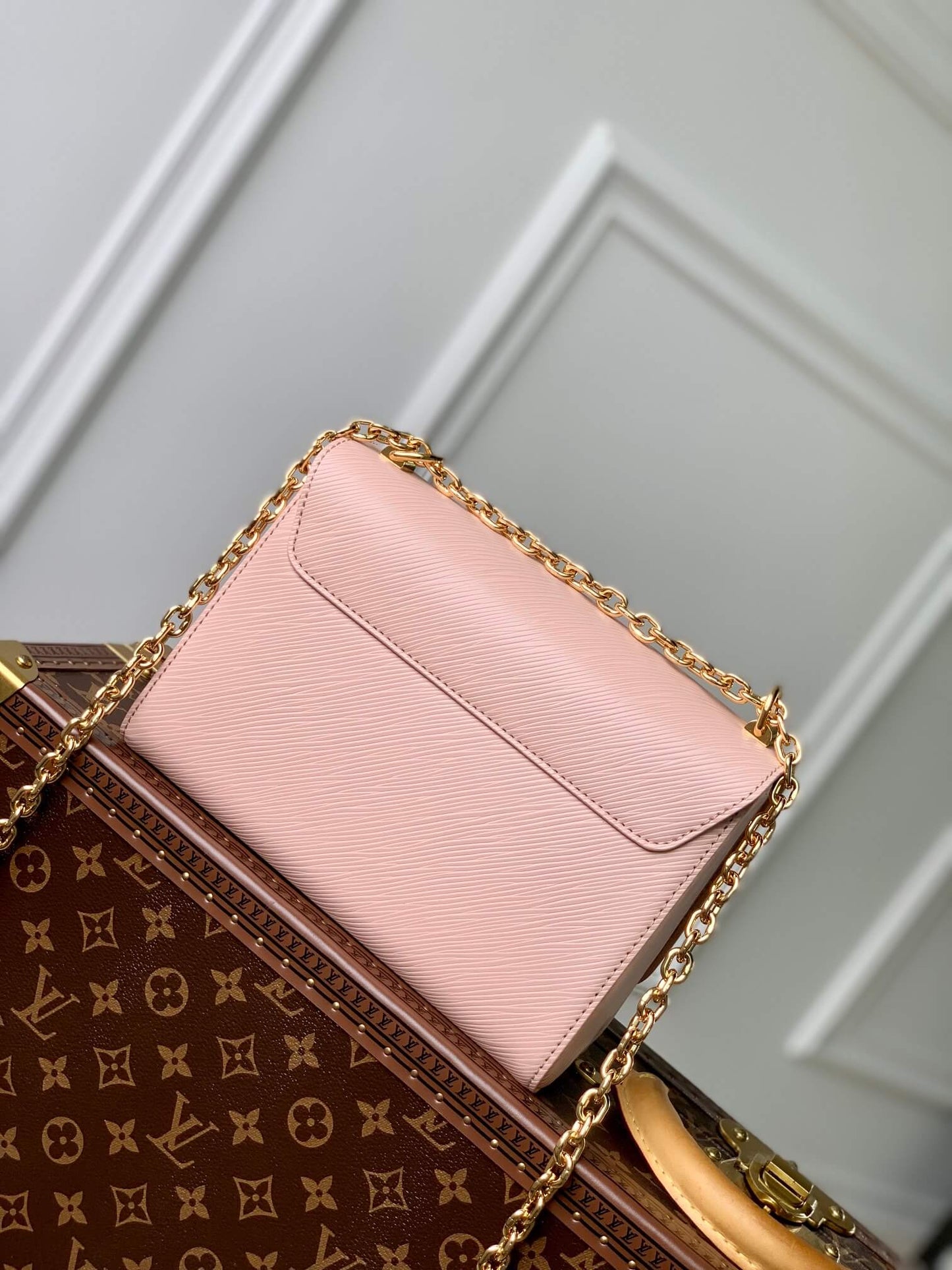 m59218 twist small square bag shoulder bag cross body bags pink calfskin epi