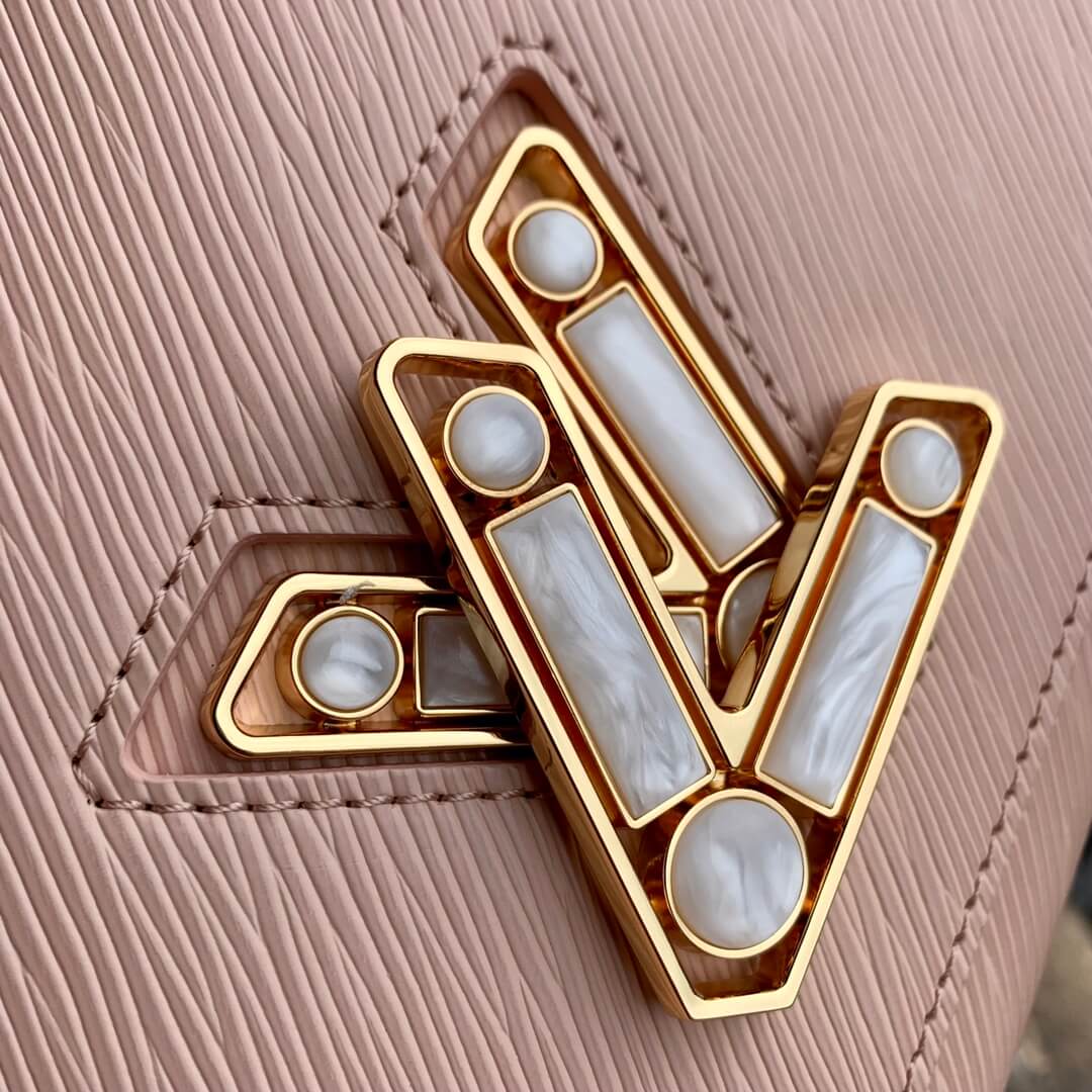 m59218 twist small square bag shoulder bag cross body bags pink calfskin epi