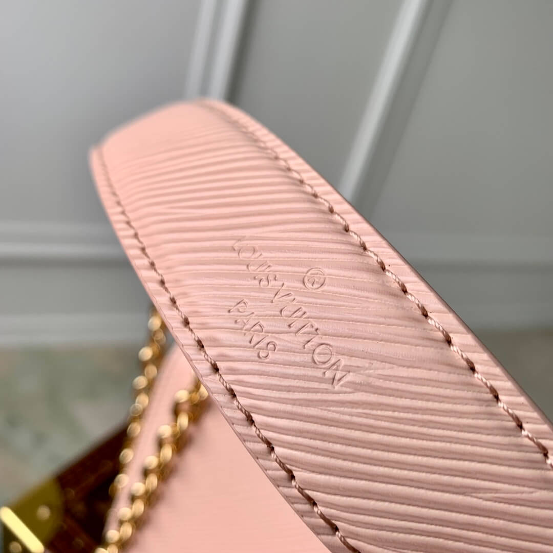 m59218 twist small square bag shoulder bag cross body bags pink calfskin epi