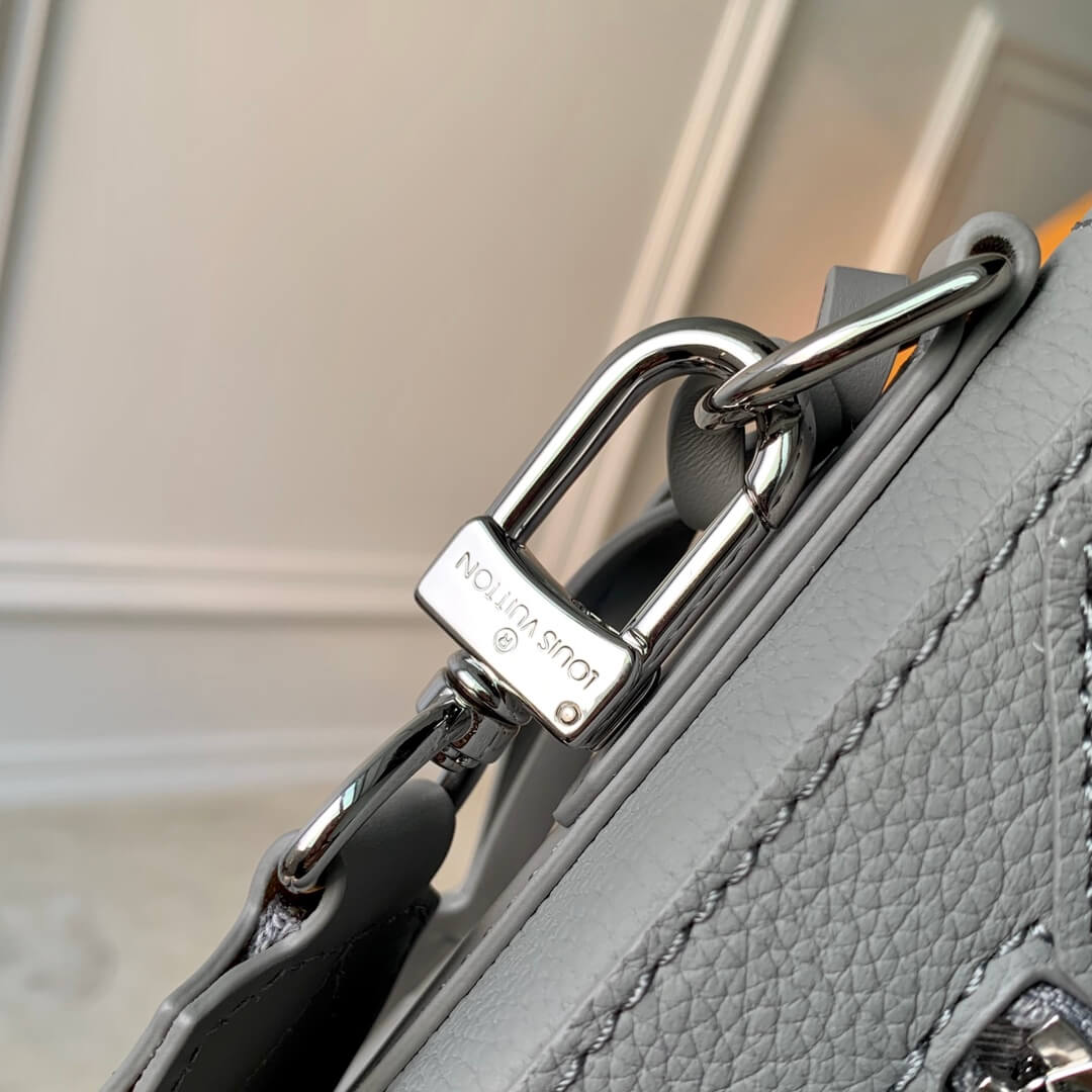 m59327 mens bag shoulder bag cross body bags aerogram messenger bag grey calfskin
