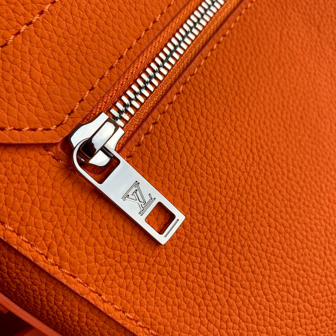 m59327 mens bag shoulder bag cross body bags aerogram messenger bag orange calfskin