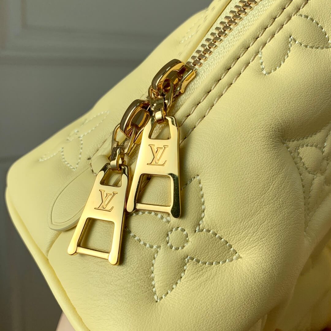 m59821 alma bb handbag shoulder bag cross body bags yellow calfskin monogram