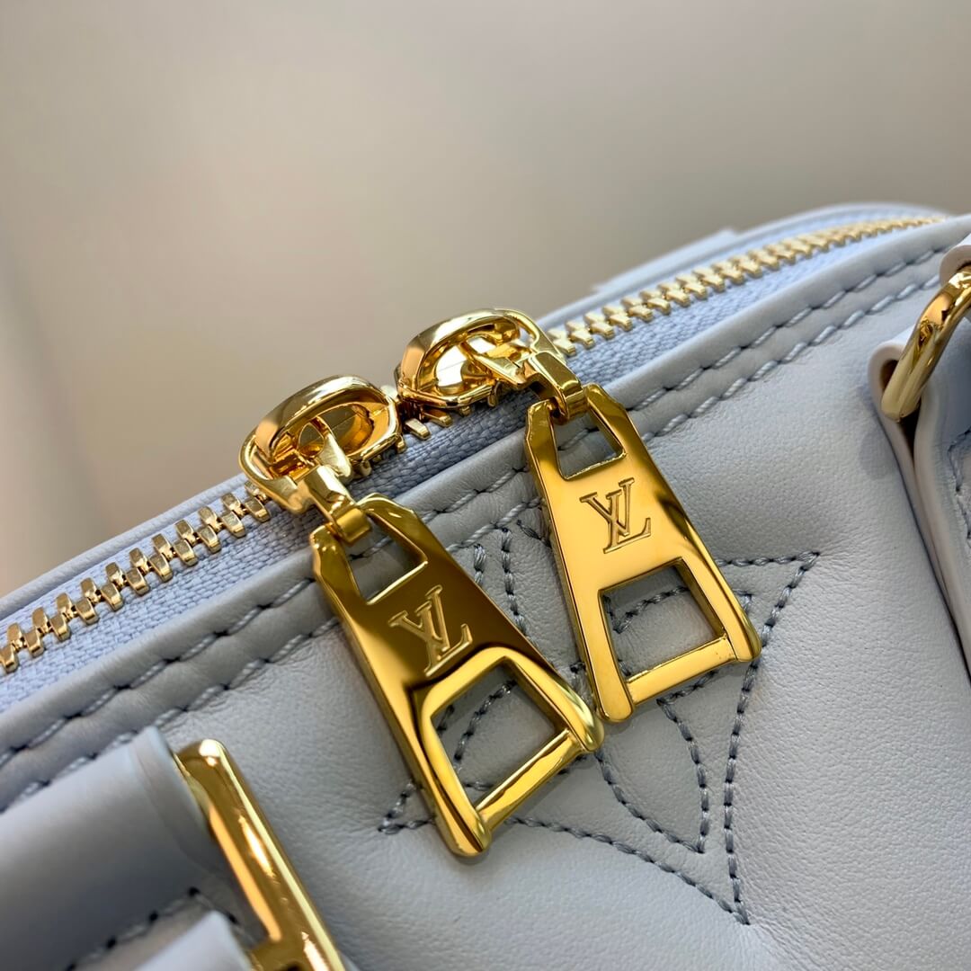 m59822 alma bb handbag shoulder bag cross body bags blue calfskin monogram
