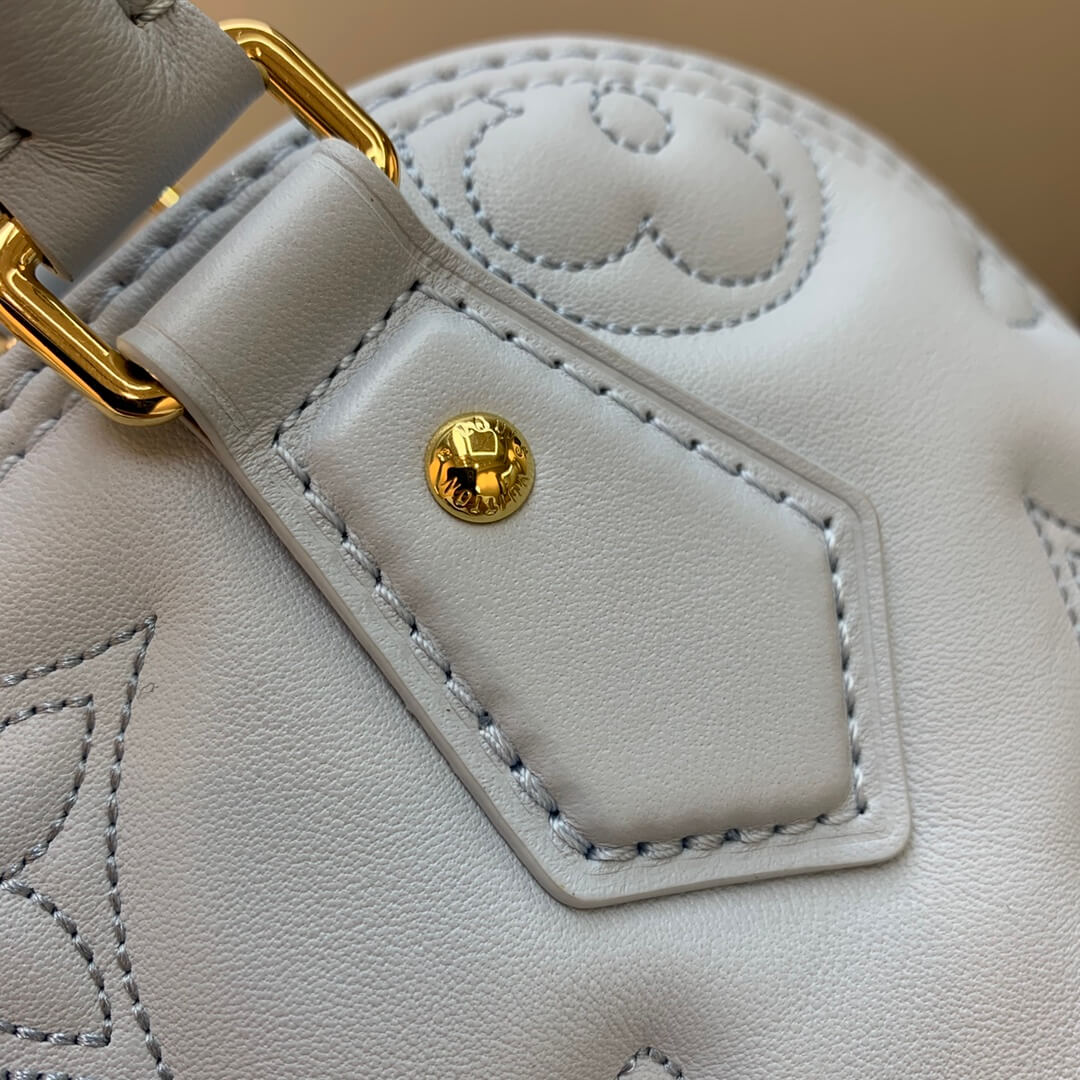 m59822 alma bb handbag shoulder bag cross body bags blue calfskin monogram