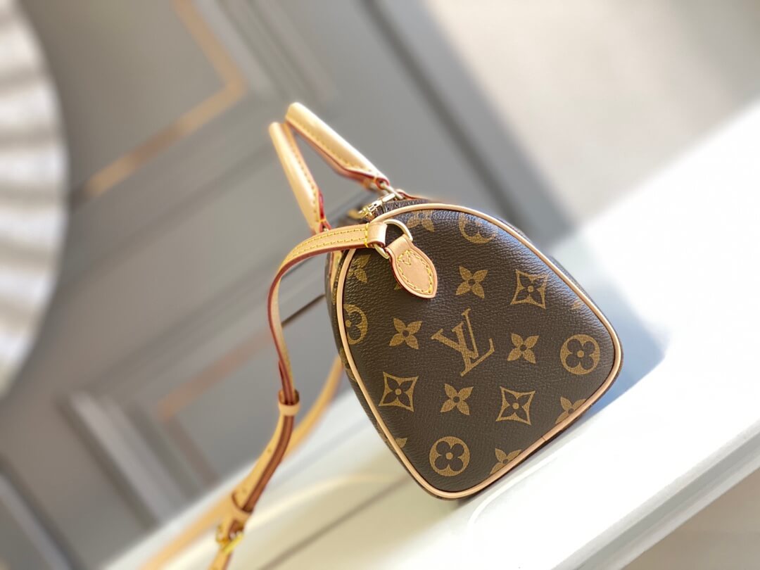 m61251 nano speedy shoulder bag cross body bags handbag brown calfskin monogram