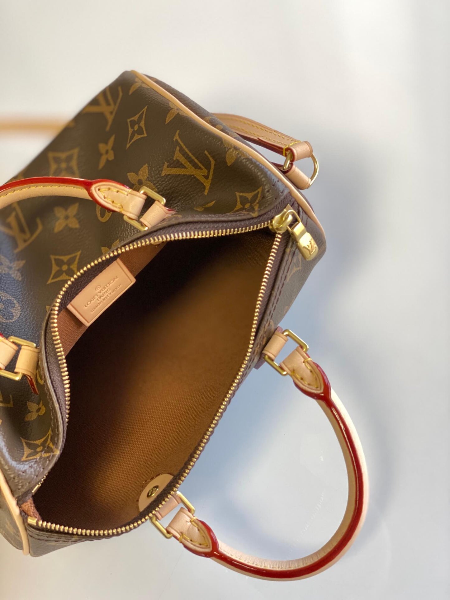 m61251 nano speedy shoulder bag cross body bags handbag brown calfskin monogram